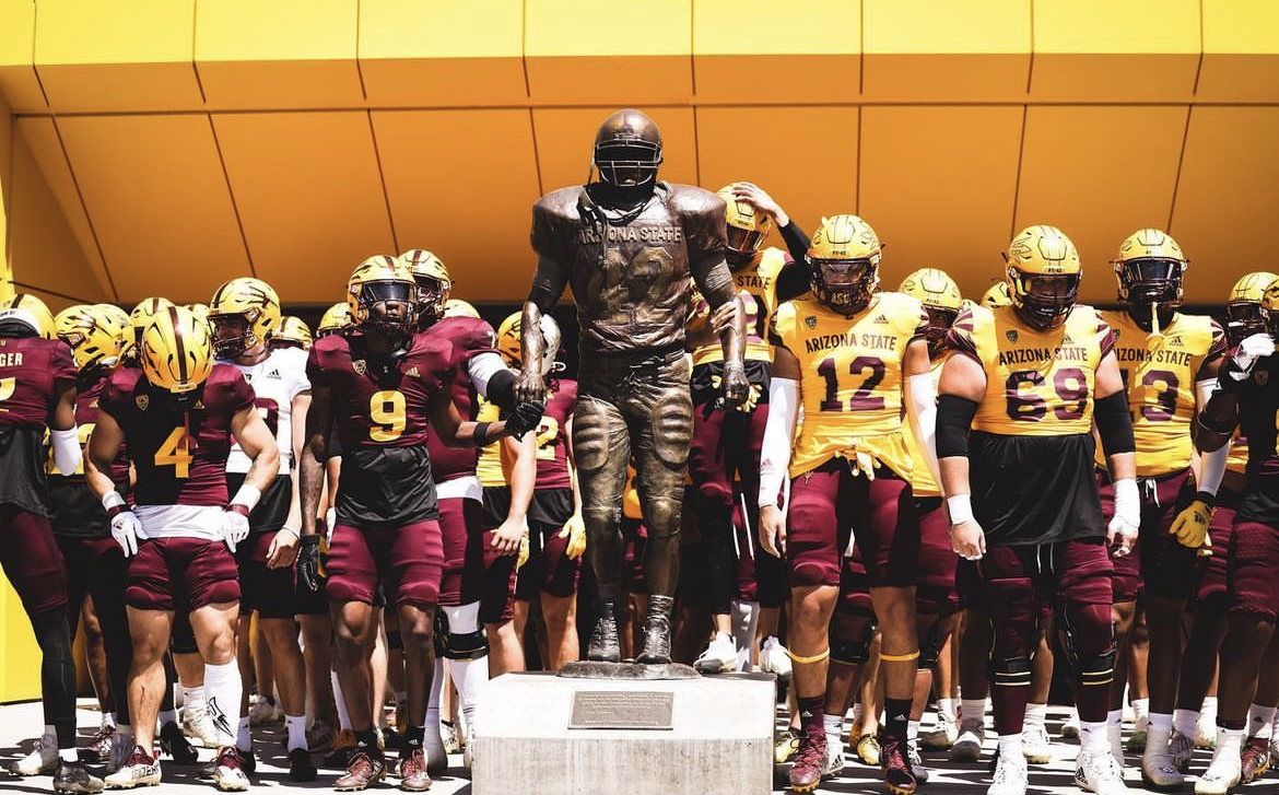 Arizona State football before the Spring Game.