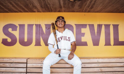 Ralphy Velazquez visiting Arizona State baseball.