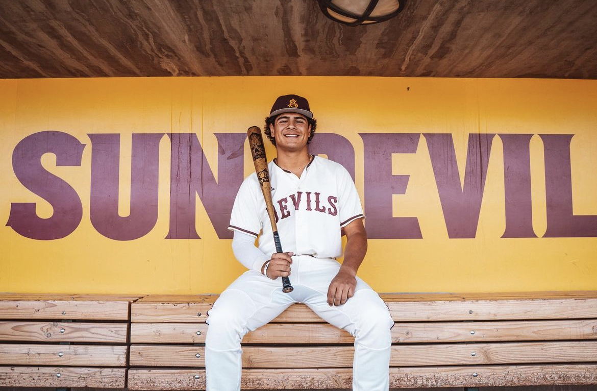 Ralphy Velazquez visiting Arizona State baseball.