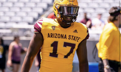 Arizona State football player Ashley Williams during a spring practice.