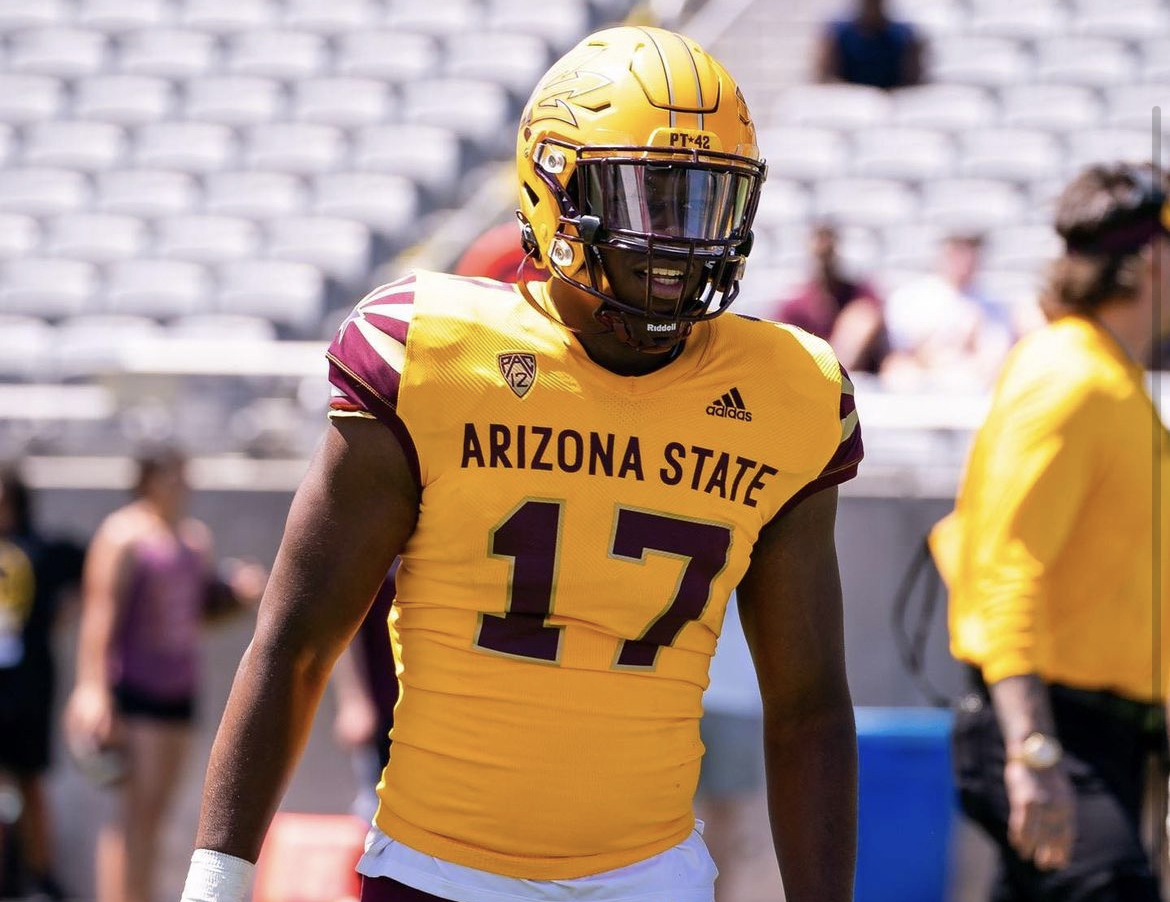 Arizona State football player Ashley Williams during a spring practice.