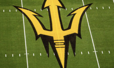 Arizona State logo, current member of Pac-12. ASU has announced their interim AD.