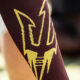 Arizona State football logo, new member of the Big 12, will be serving a one-year bowl ban for 2023.