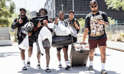 Members of Arizona State football depart for Camp Tontozona.