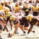 Sam Benjamin lines up for ASU football.