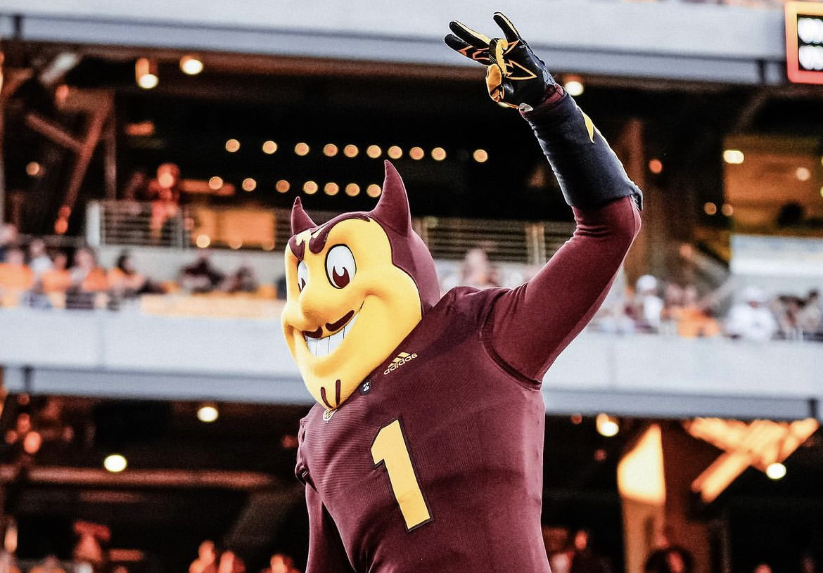 Sparky, the Arizona State athletics mascot.