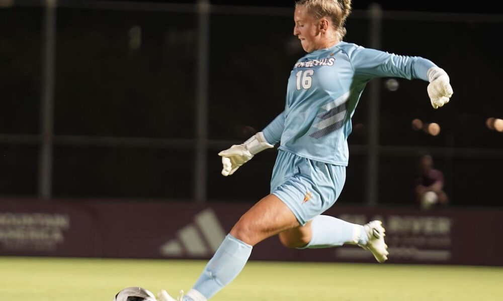 Pauline Nelles of Arizona State soccer. ASU has cracked national rankings.