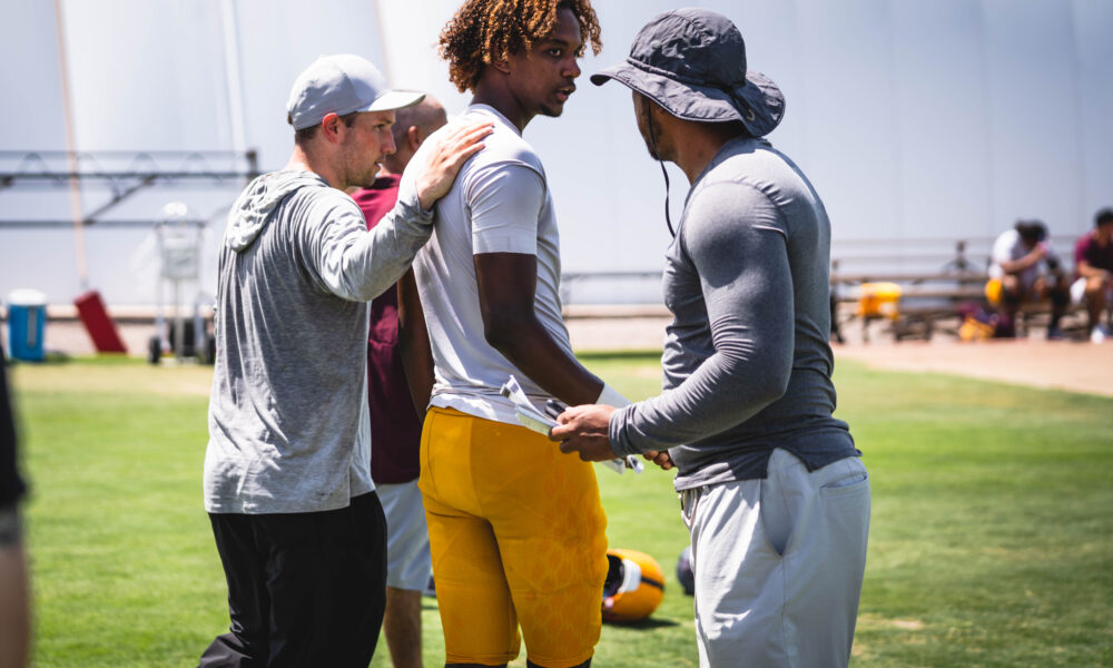 Jaden Rashada and Kenny Dillingham of Arizona State football.