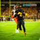 Elijhah Badger scores a touchdown for Arizona State football against Oklahoma State.