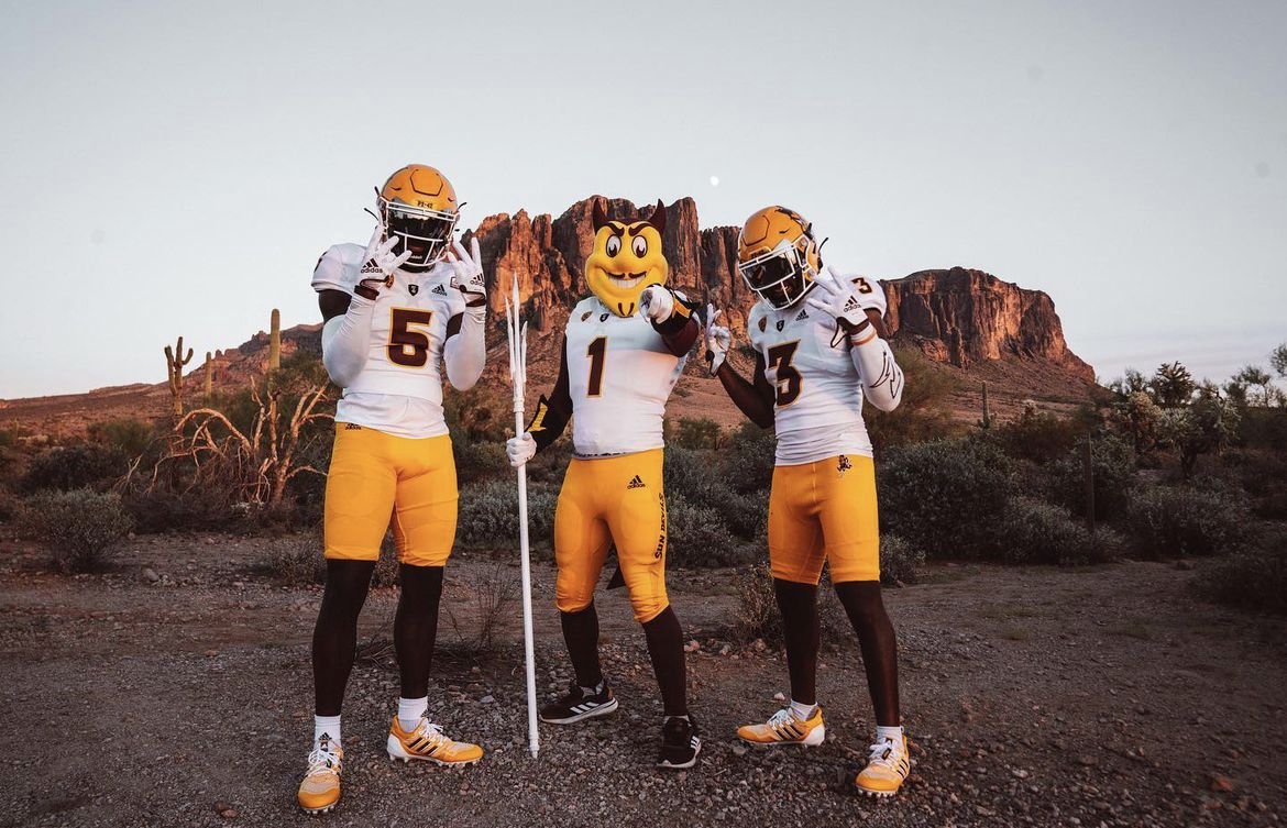 Arizona State's uniforms from last year's game against Oklahoma State