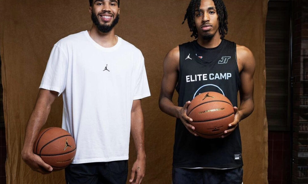 Four-star prospect Amier Ali with Jayson Tatum