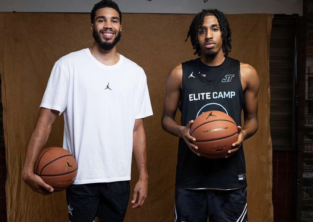 Four-star prospect Amier Ali with Jayson Tatum