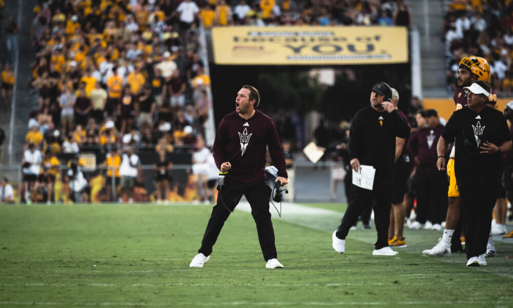 Kenny Dillingham against Colorado. Arizona State football lost to Washington tonight thanks to a controversial call.