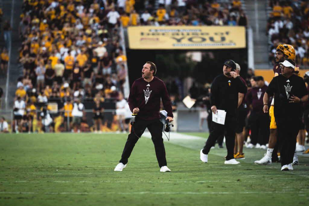 Kenny Dillingham against Colorado. Arizona State football lost to Washington tonight thanks to a controversial call.