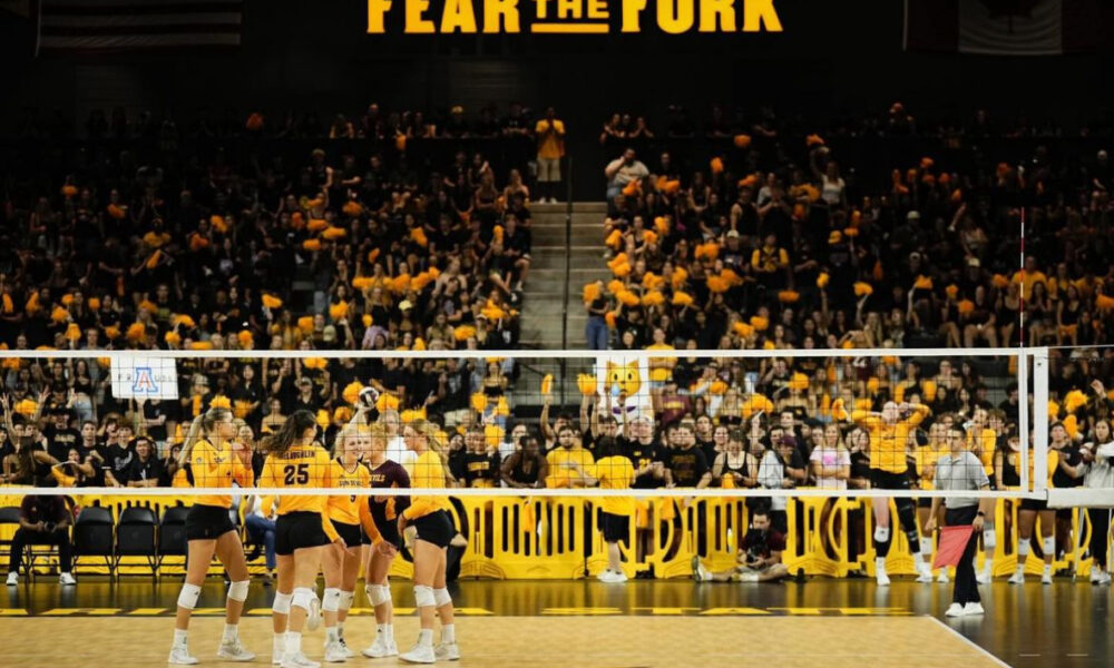 ASU volleyball against Arizona.