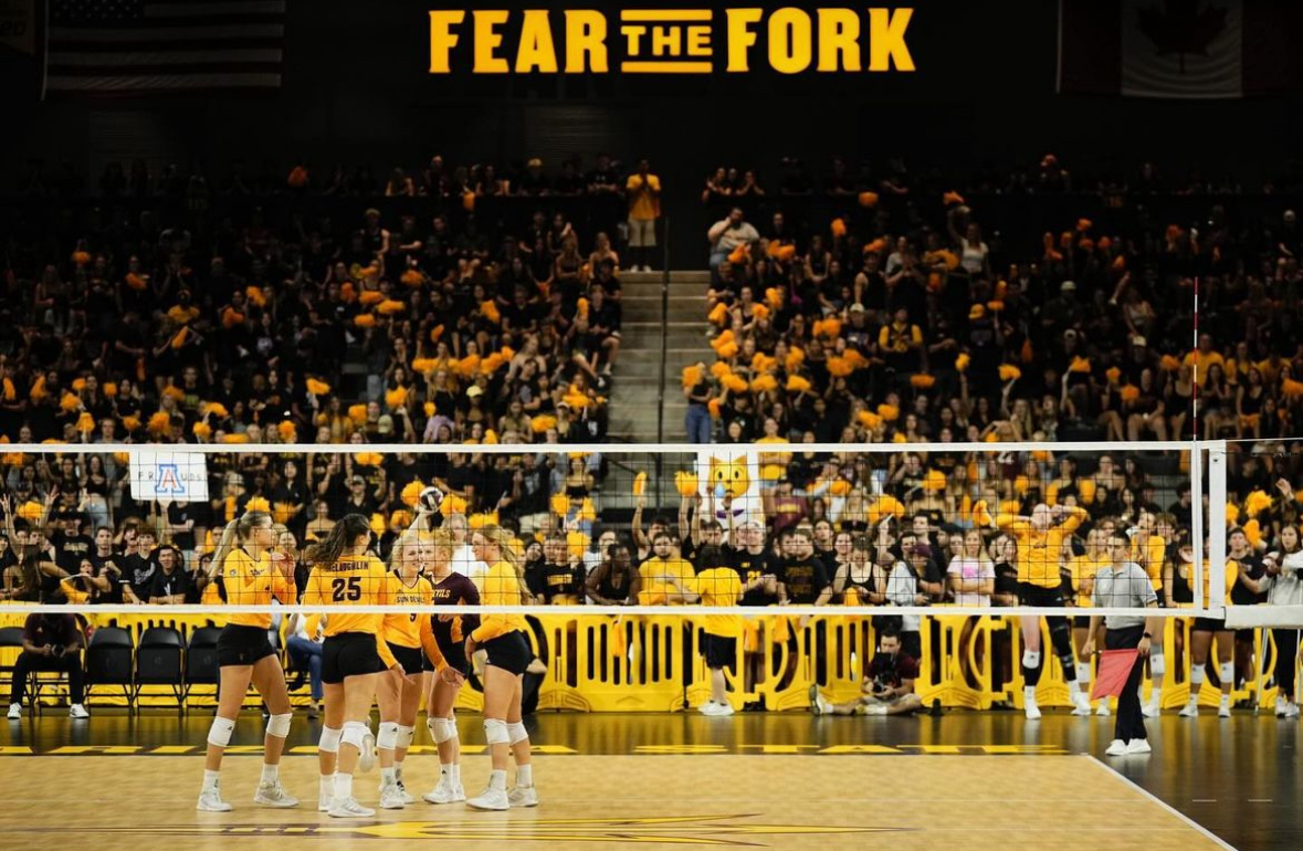 ASU volleyball against Arizona.