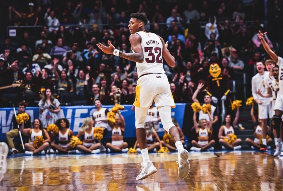 Alonzo Gaffney with Arizona State basketball.