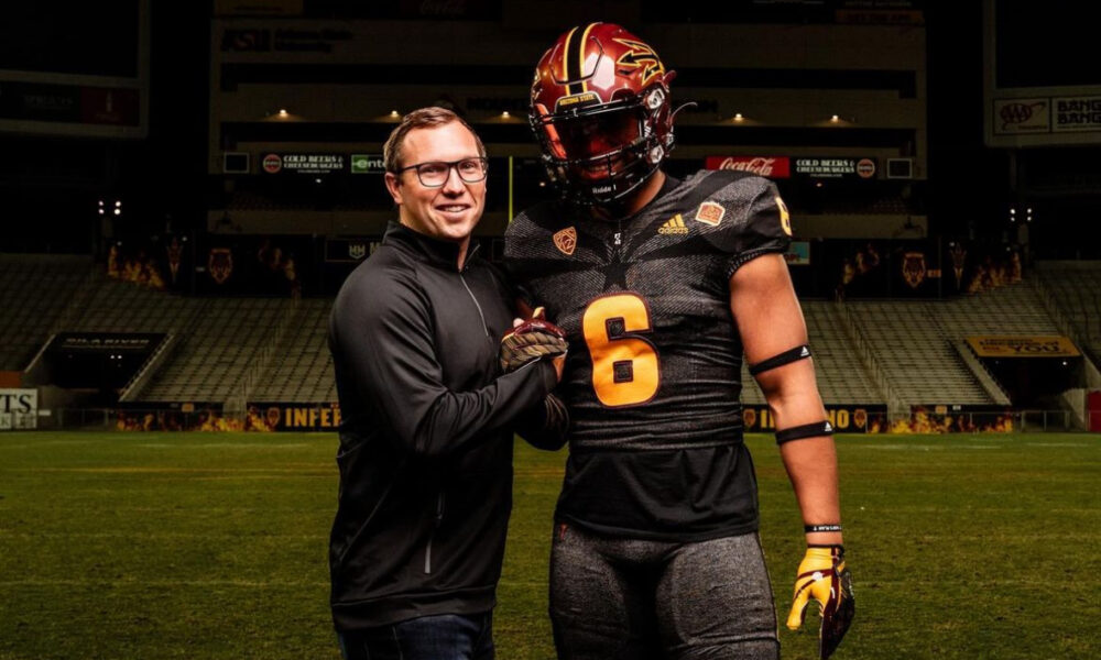 Arizona State football picked up a commitment from Salesi Manu.