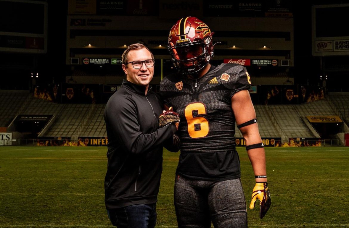 Arizona State football picked up a commitment from Salesi Manu.