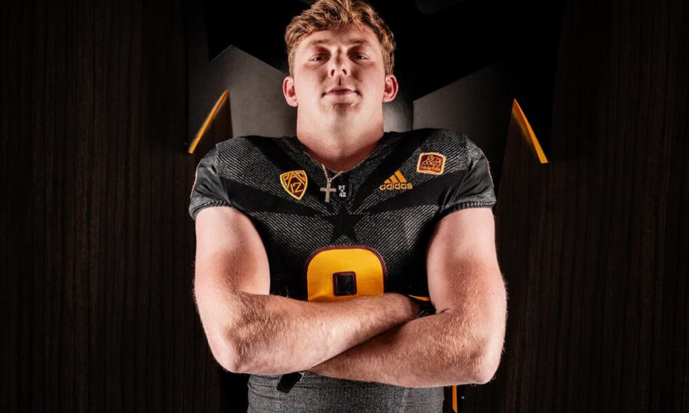 Cameron Harpole on his Arizona State visit.