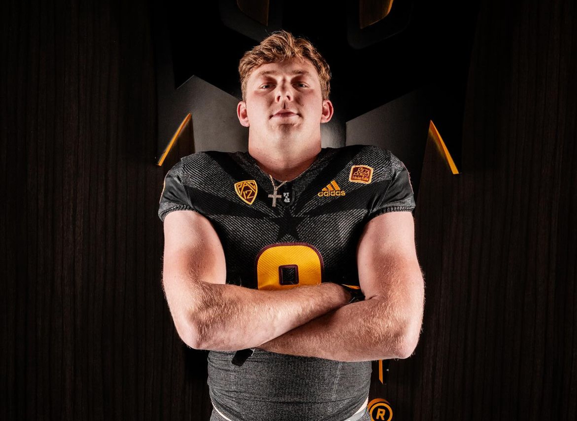 Cameron Harpole on his Arizona State visit.