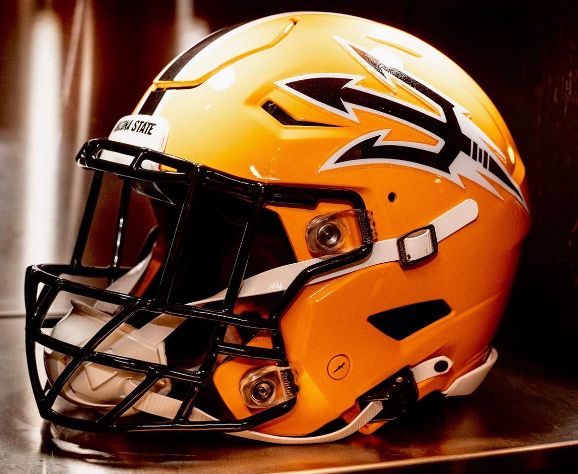 ASU football helmet.