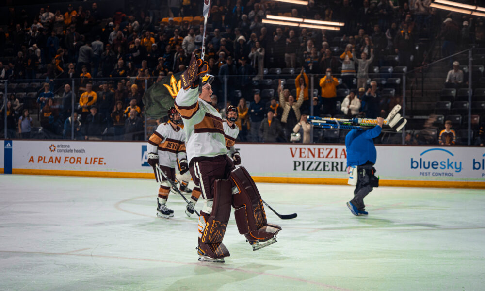 ASU men's hockey shut out Alaska Fairbanks.