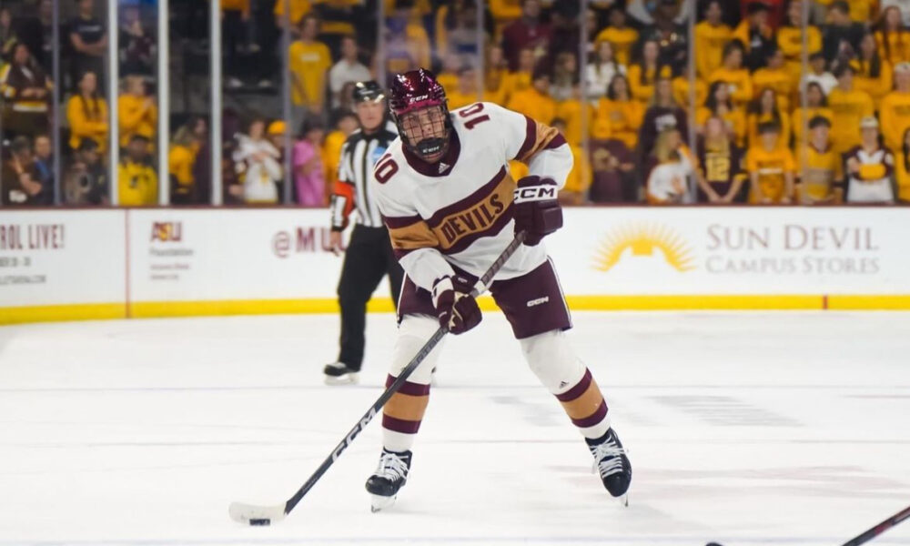 Arizona State hockey player Tucker Ness.