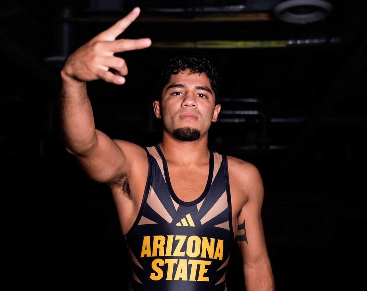 Richard Figueroa of Arizona State wrestling is a national champion.