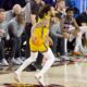 Frankie Collins of Arizona State basketball dribbles against Arizona.