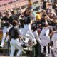 ASU baseball celebrates against Cal.