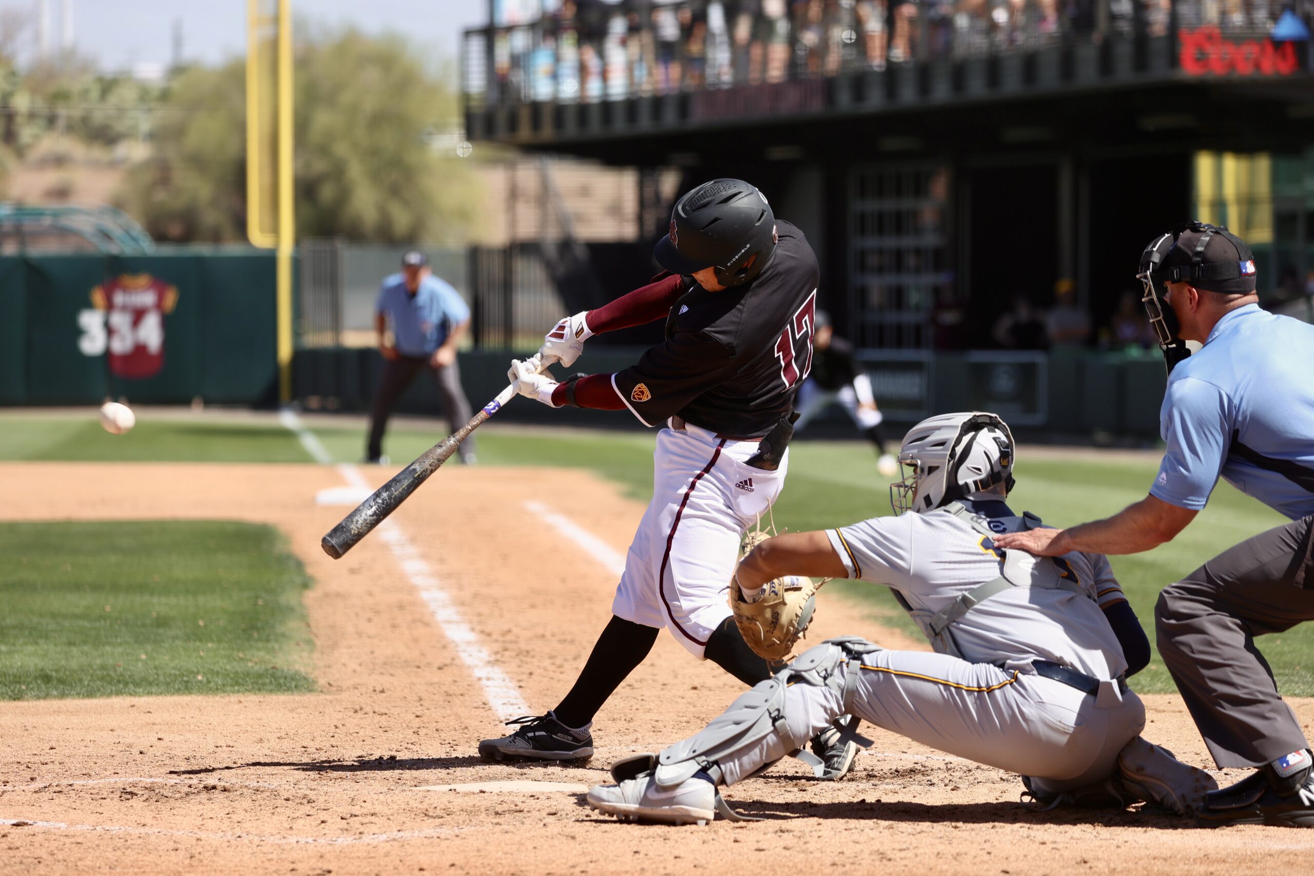 Ryan Campos of ASU baseball against Cal.