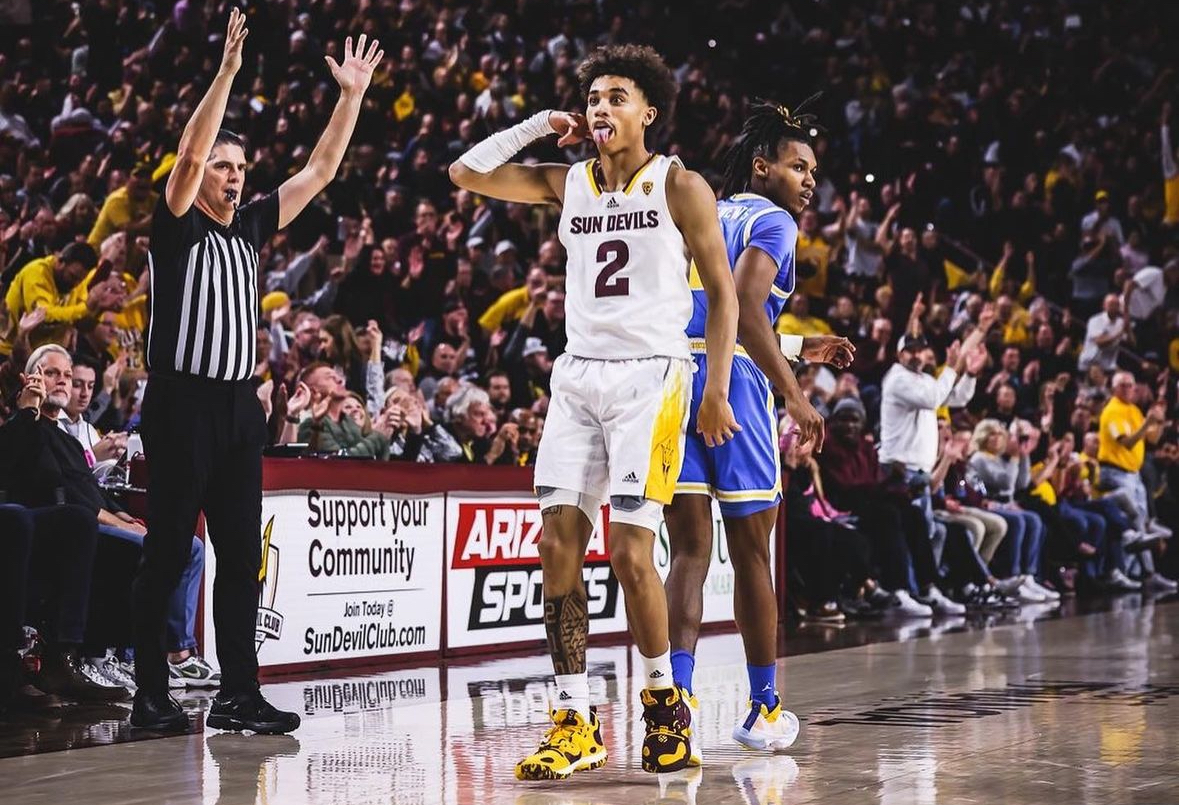 Former Sun Devil Austin Nunez celebrating against UCLA.