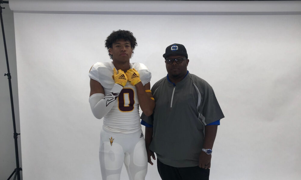 Jared Martin on an unofficial visit with Arizona State football.