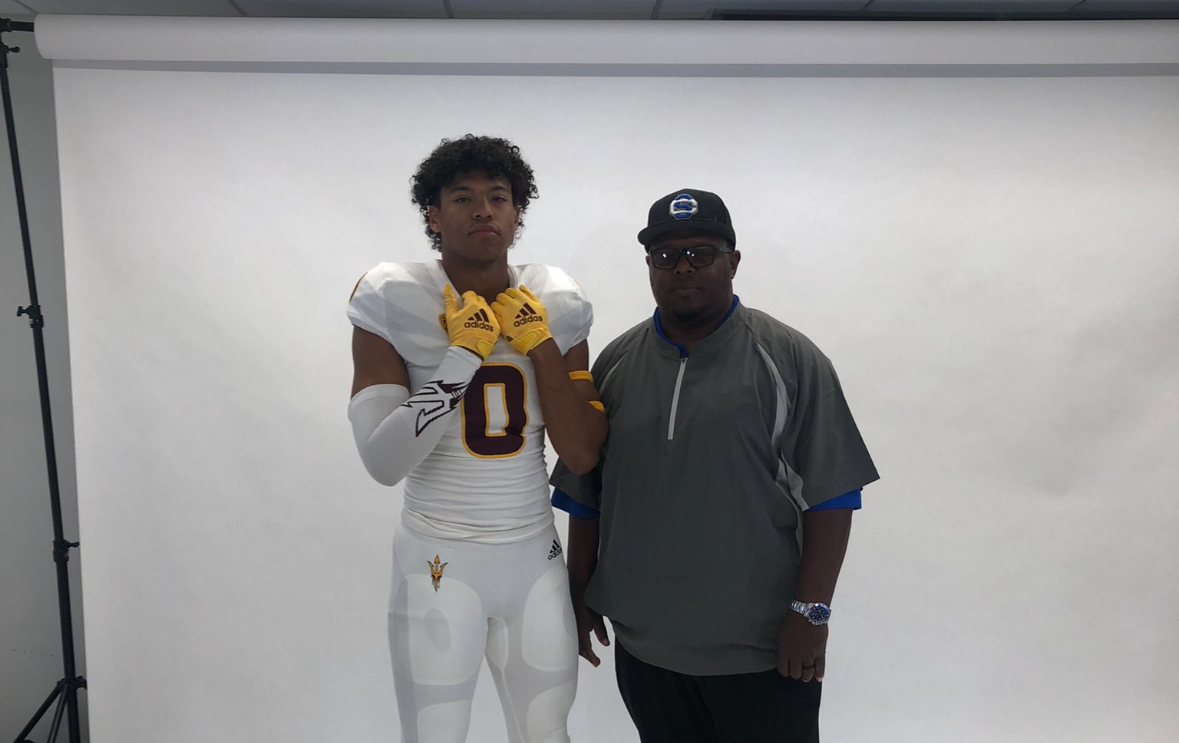 Jared Martin on an unofficial visit with Arizona State football.