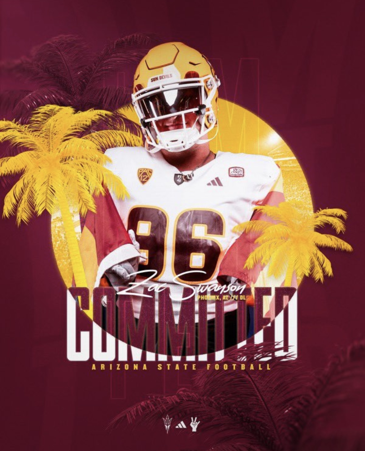 Three-star transfer defensive lineman commits to ASU.