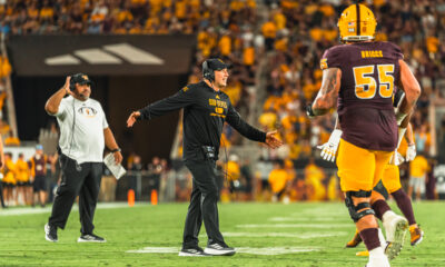 Kenny Dillingham on the sidelines for Arizona State football.