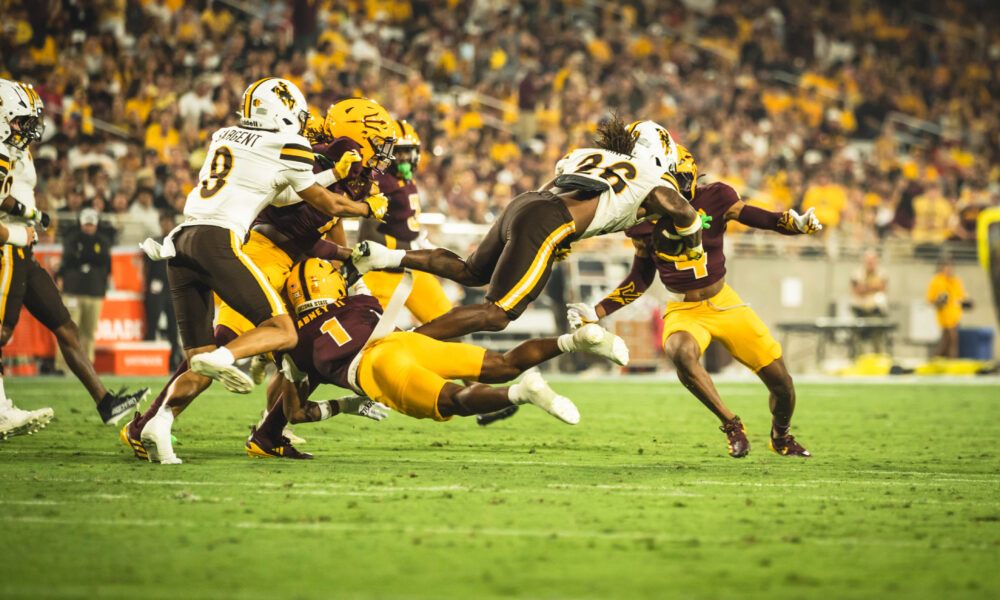 ASU football dominated Wyoming, led by it's stellar defense.