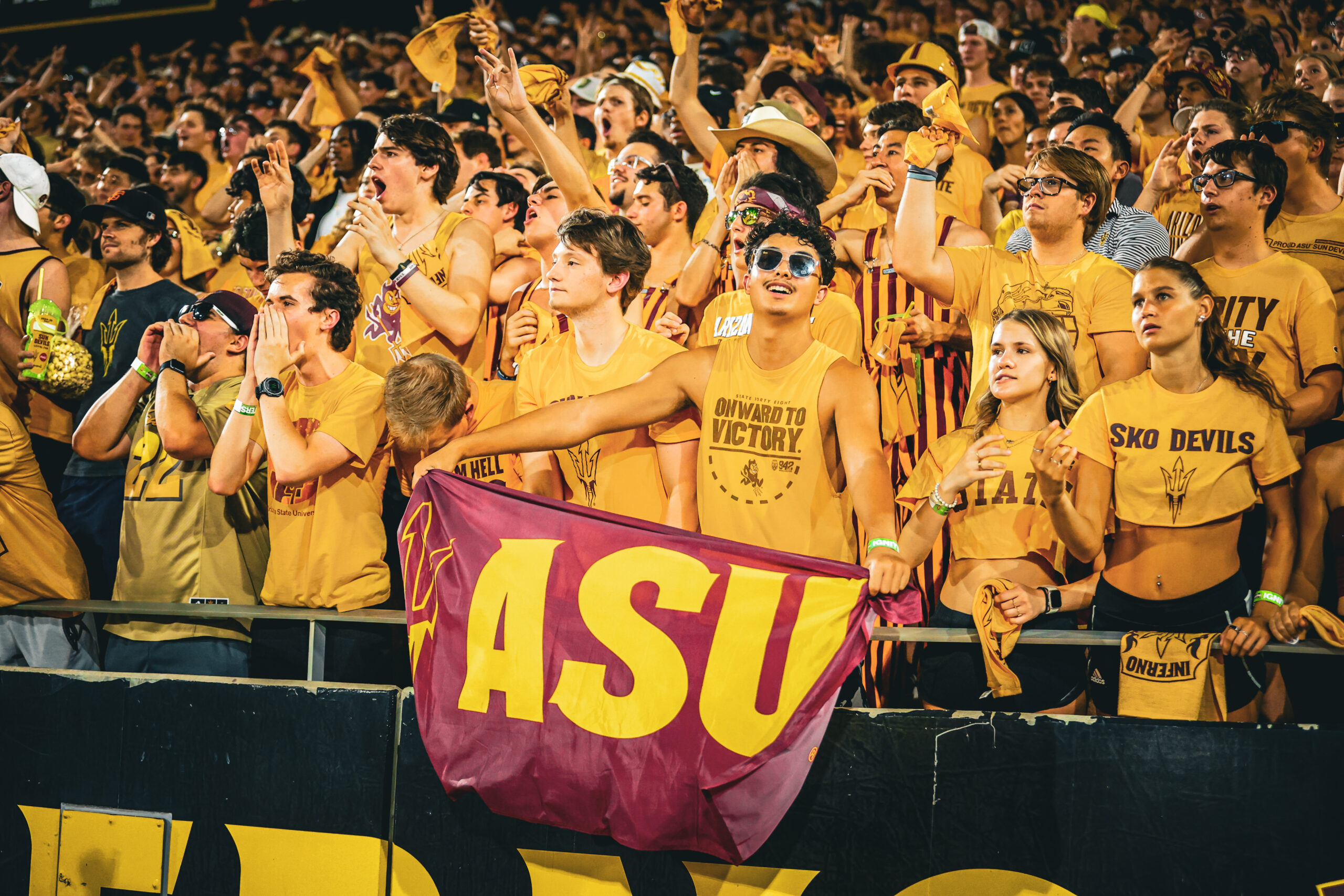 ASU football beat Texas St.