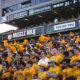 A sold-out student section cheers against BYU.