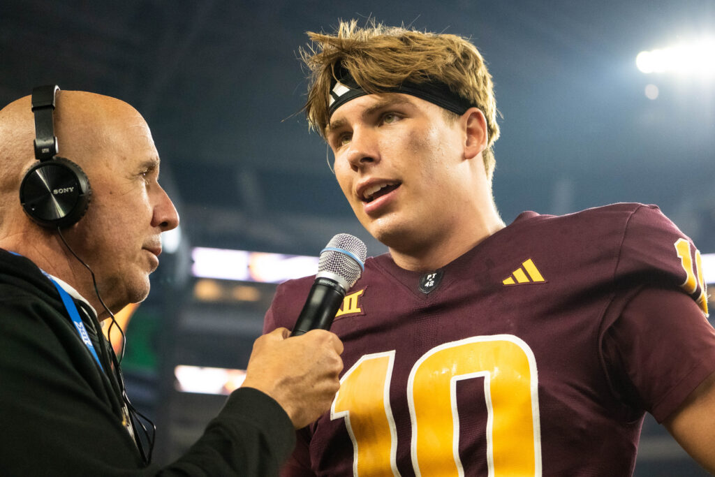 Arizona State is 11-1 with Sam Leavitt as starting QB this season. (Photo by Truitt Robinson/Sun Devil Daily)