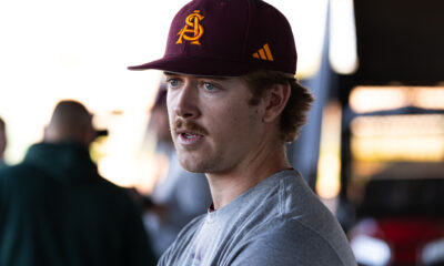 ASU baseball pitcher Ben Jacobs is one of three Sun Devils named to the Golden Spikes Award Preseason Watch List (Photo by Joshua Eaton/Sun Devil Daily)