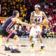 Adam Miller of ASU basketball surveys the court against Houston.