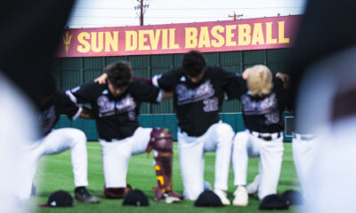 ASU baseball dominates UNLV winning 7-0. (Photo by Joshua Eaton/Sun Devil Daily)